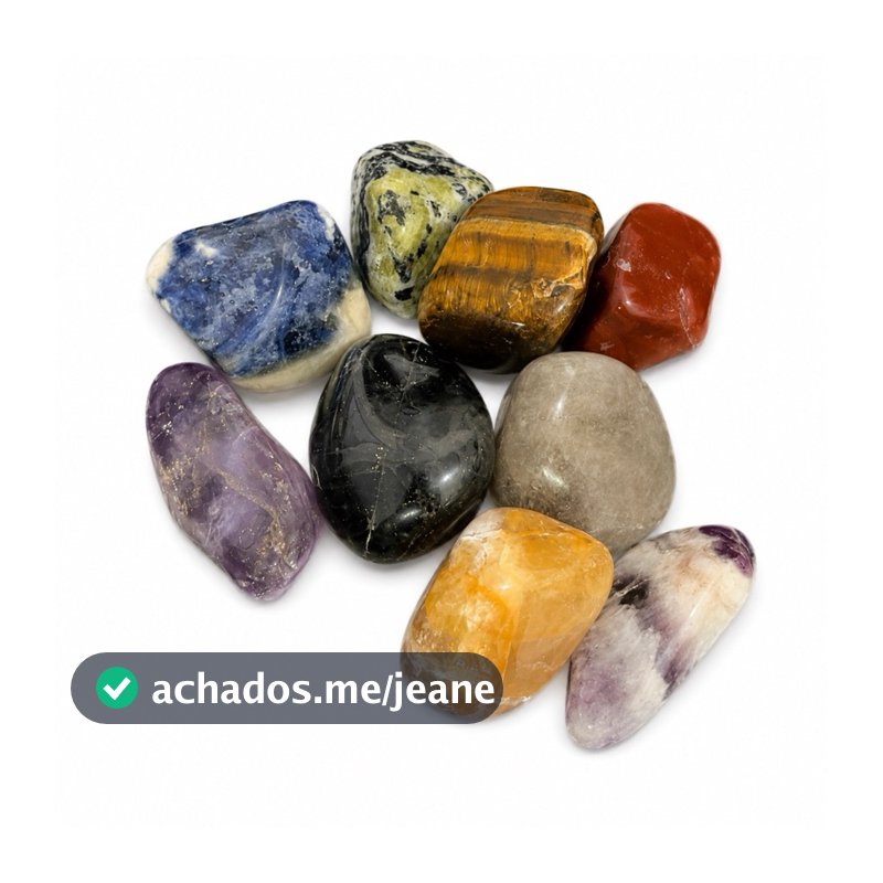Monte Seu Kit de Pedras Roladas Naturais Brasileiras Escolha Seus Cristais 2 a 4 cm