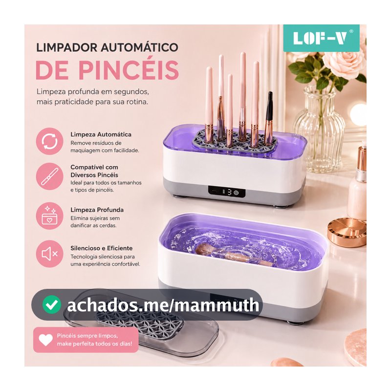 Limpador Ultrassônico UV USB Regaregavel Para Óculos Joias Pincéis Relógios Limpeza Profunda