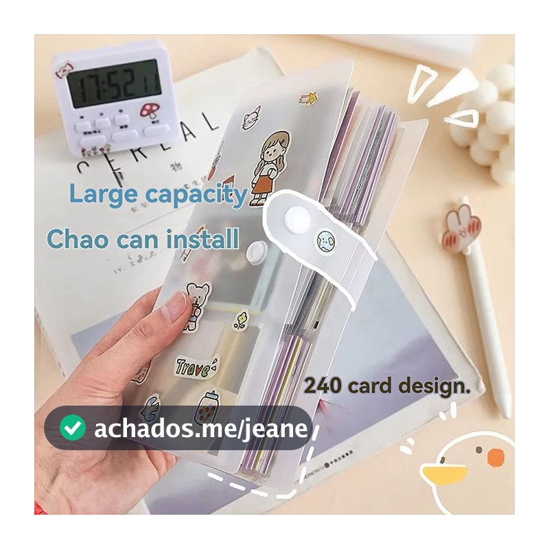 Álbum Comemorativo 3 Polegadas Polaroid 120/240 Cabos para Armazenamento de Fotos, Cartões Postais e Bilhetes de Cinema