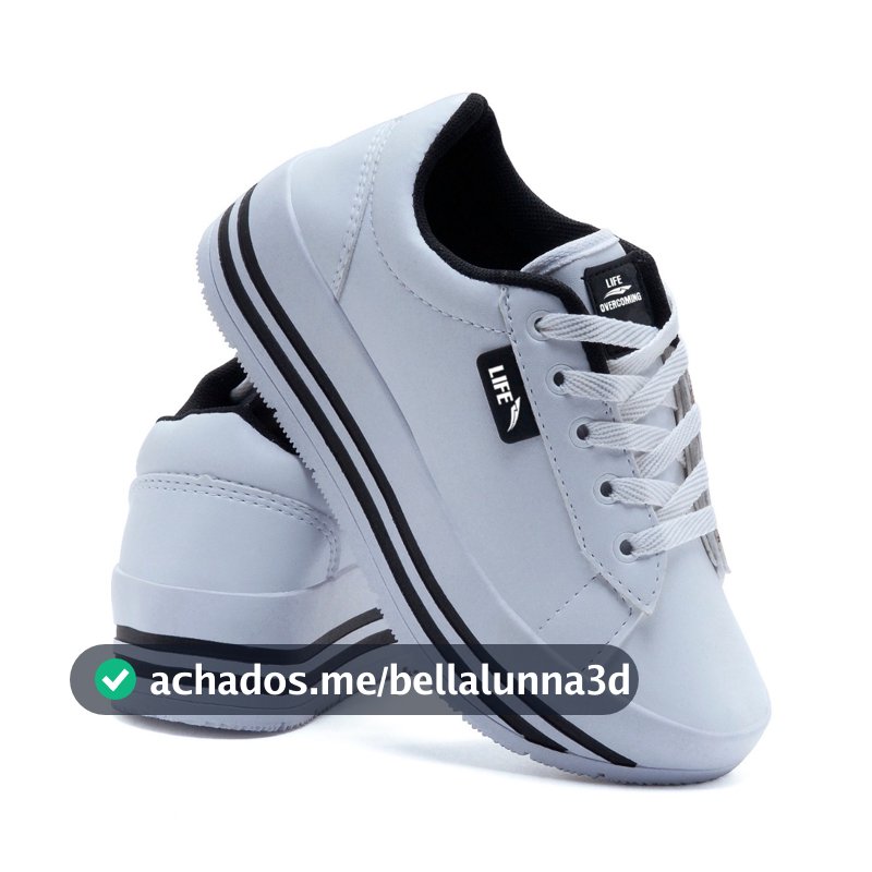 Tênis Feminino adulto plataforma casual leve e confortável na promoção lançamento