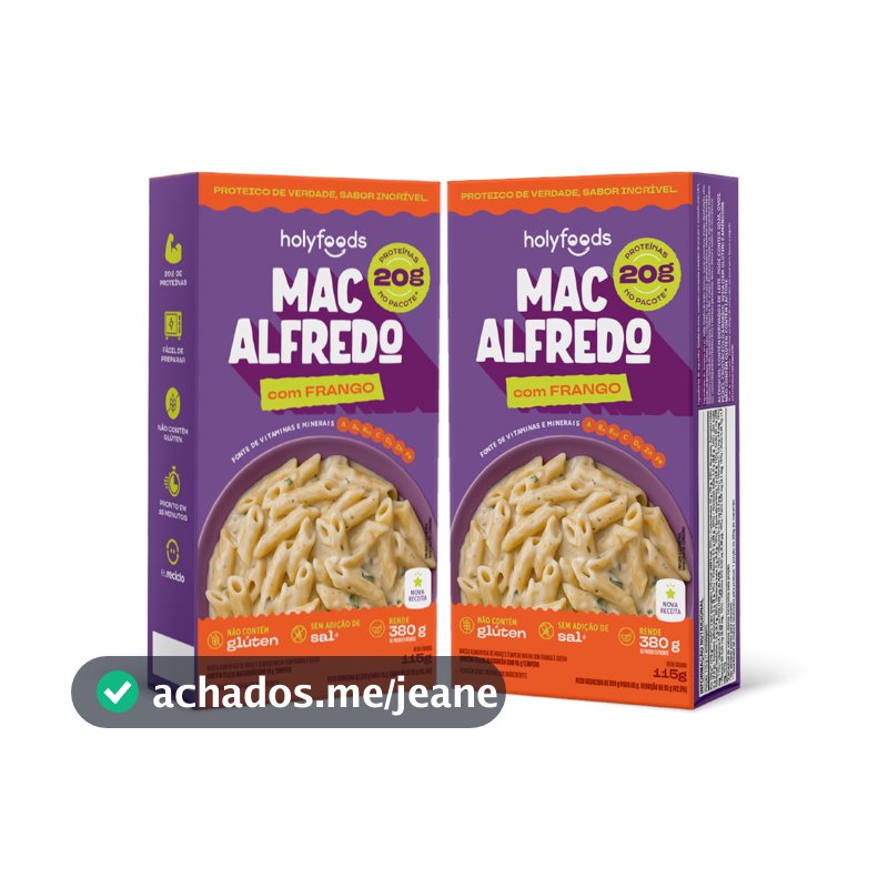 Kit HolyFoods 2x Mac Alfredo 115g