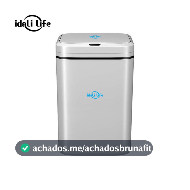 Lixeira Sensor Automática Inteligente de Banheiro Cozinha Escritório Capacidade 16 Litros IDALI LIFE