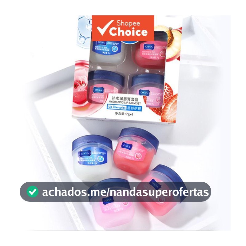 Conjunto de 4 Máscaras & Bálsamos Labiais, Tratamento Hidratante e Reparador para Lábios Secos, Kit de Cuidados