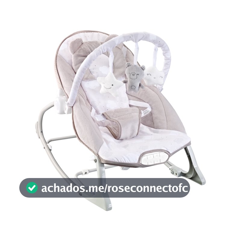 Cadeira de Descanso Bebê Musical ( Polar Bege) -  Maxi Baby( NÃO BALANÇA SOZINHA)