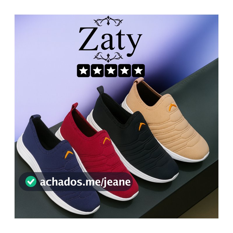 Tênis Feminino calce facil Flexível Ortopédico Slip On Caminhada Unissex Antiderrapante barato
