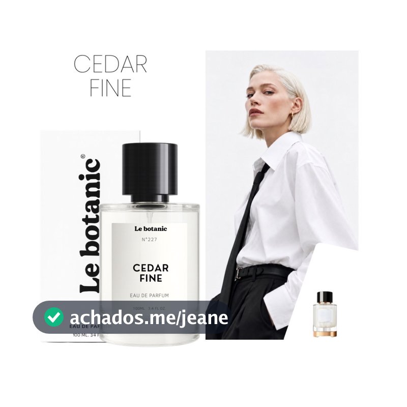 Perfume Cedar Fine - Le botanic - Alta Fixação