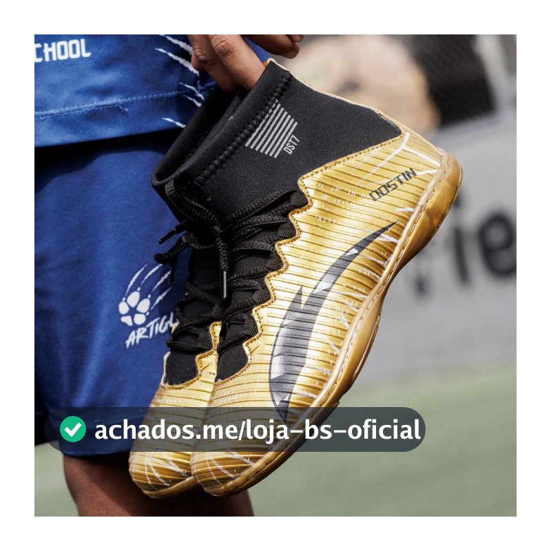 Chuteira Futsal Cano Alto Adulto Quadra Costurada Envio Imediato