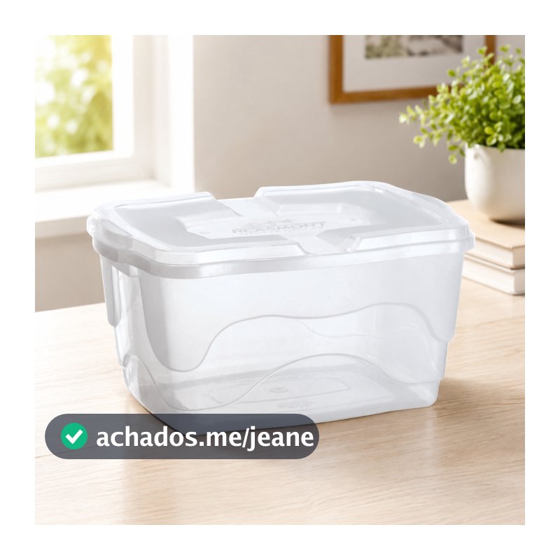Caixa Organizadora de Sapatos 20L Transparente com Tampa Empilhável Multiuso Armário