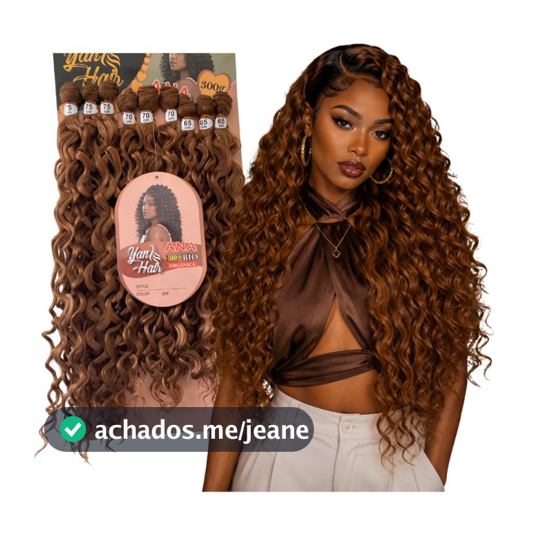Cabelo Bio Orgânico Ana 300g 75cm Volume Extra Natural
