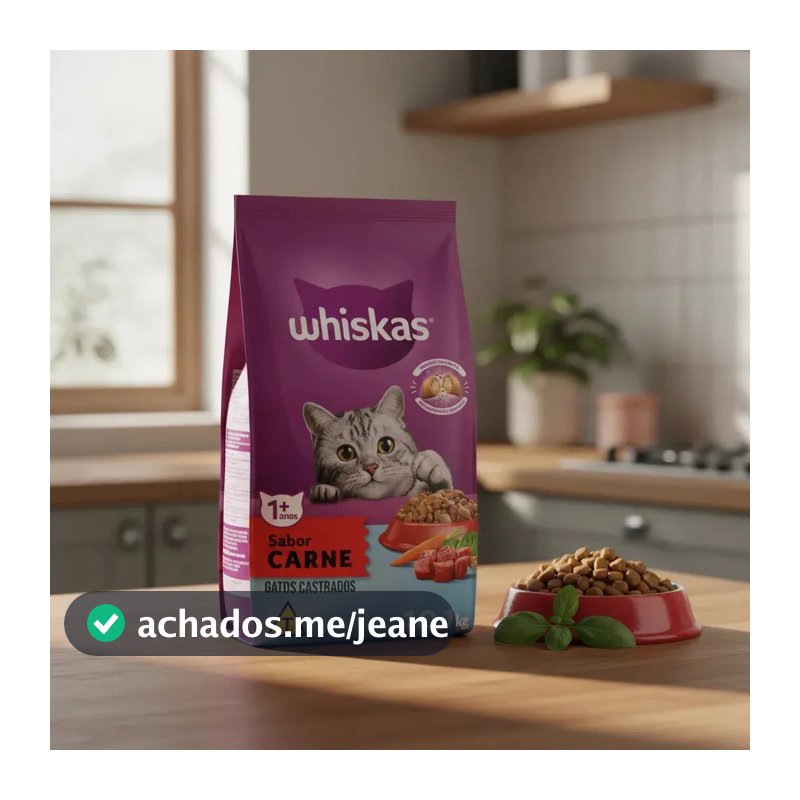 Ração para Gatos 10,1kg Castrados Whiskas Carne