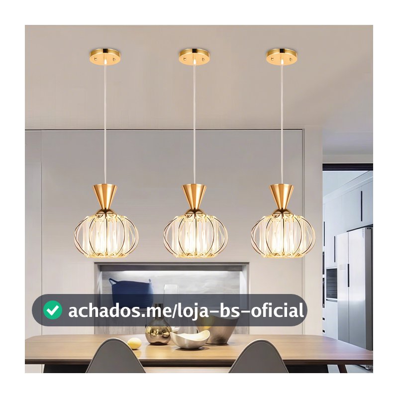 3 Cores Em 1 Lâmpada De Teto Leve Lustre De Cristal De Metal Nórdico Único 110V-220V