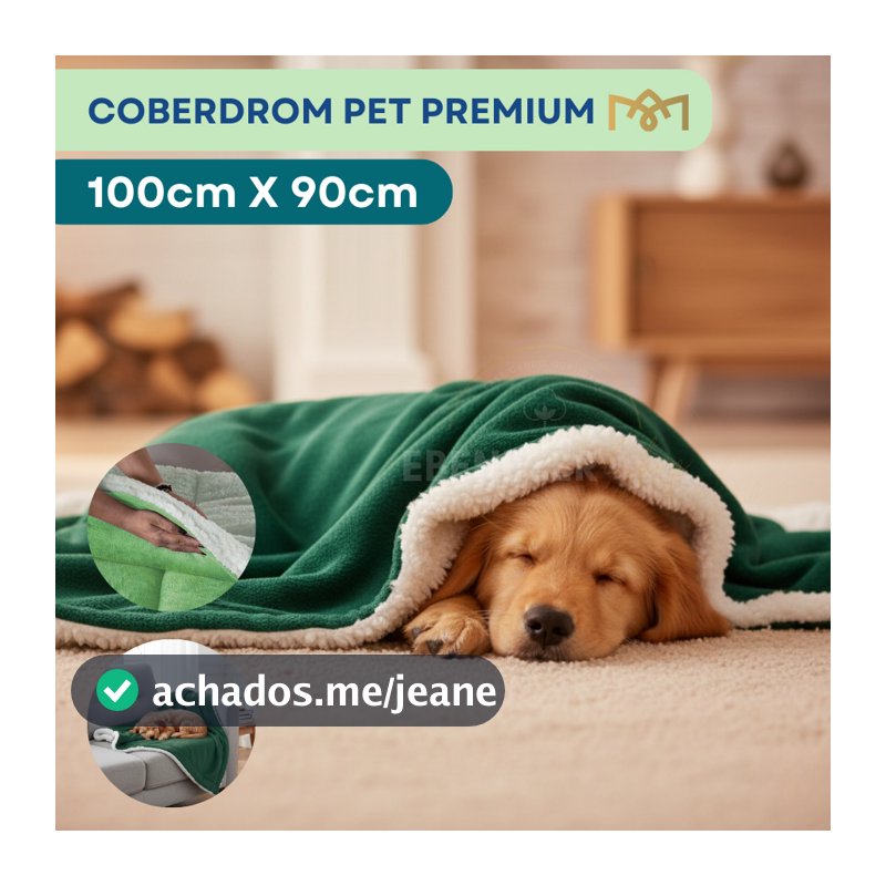 Coberdrom Pet Sherpa Carneirinho Quentinho Premium Antialérgico Resistente Cães Gato Diversas Cores