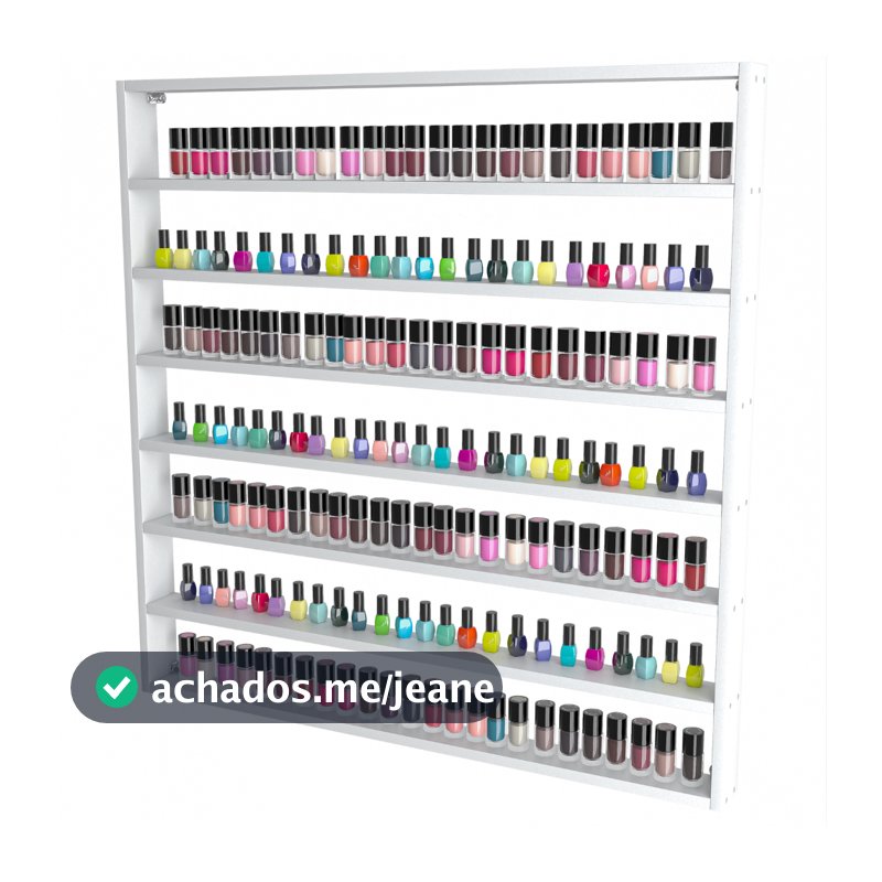 Nicho Suporte Organizador Expositor Para Esmaltes Com 7 Prateleiras 90x90 Coleções Perfumes Essência