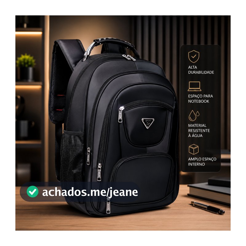 Mochila Bolsa Masculina Executiva para Notebook Trabalho Viagem Resistente Faculdade