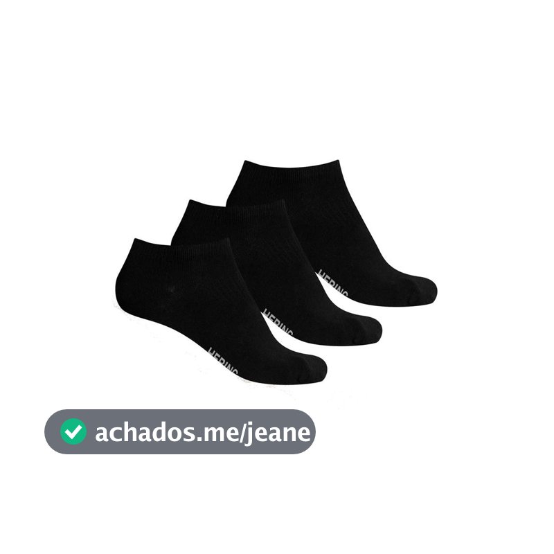 Kit 3 Pares De Meias Soquete Unissex