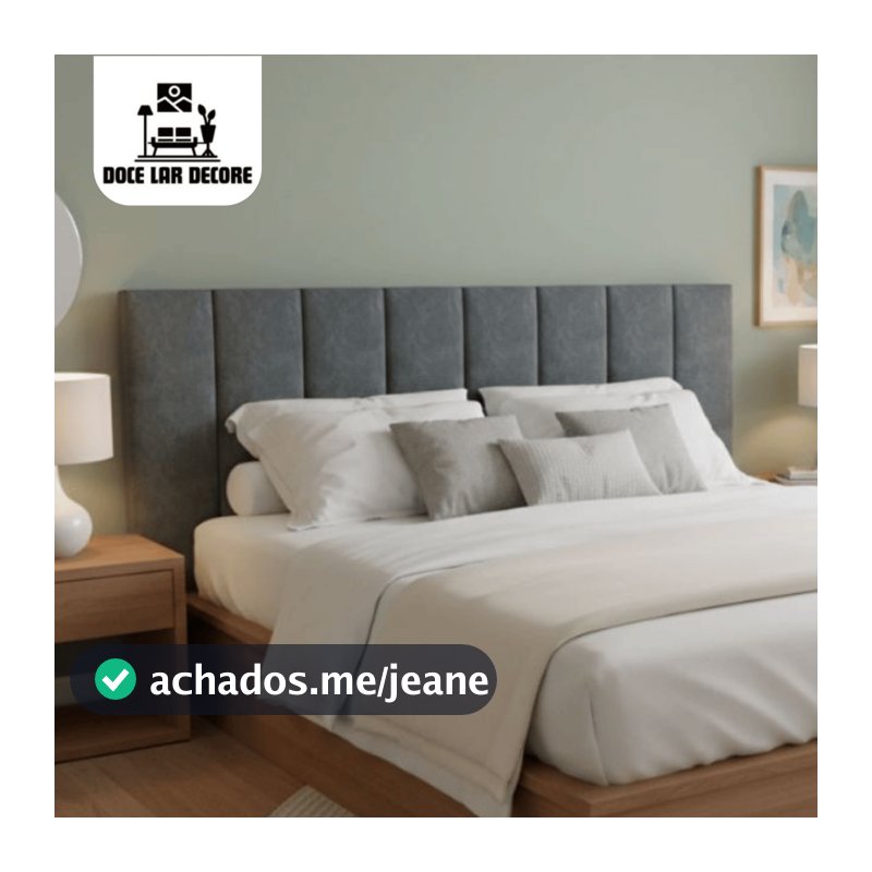 Kit Completo Cabeceira Estofada Modulada Cama Casal Queen King Solteiro Decoração - Envio Imediato
