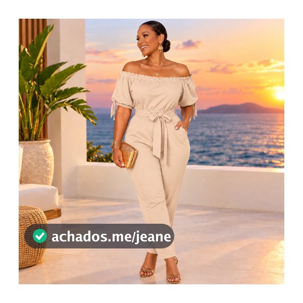 Macacão Feminino Elegante Ciganinha Plus Size e Slim Festa Social Longo Pantalona Moda Feminina