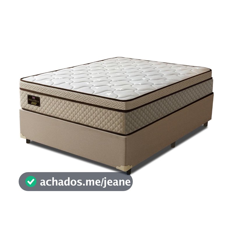 Cama Box Desmontável Colchão King Gazin Inglaterra Premium Molas Ensacadas Euro Pillow 193x203x70cm