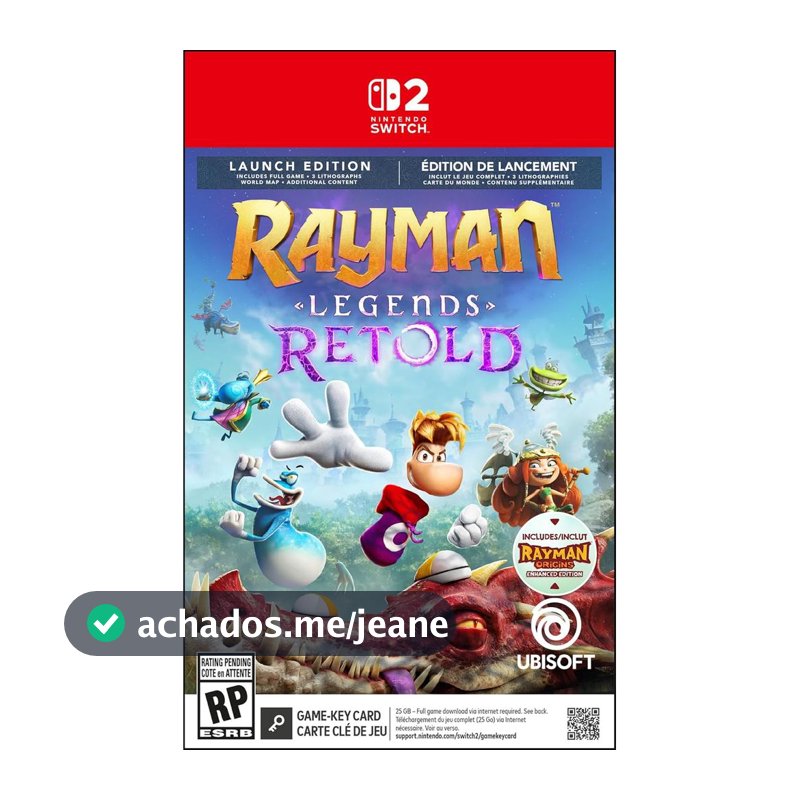 Rayman Legends Retold Launch Edition Switch 2