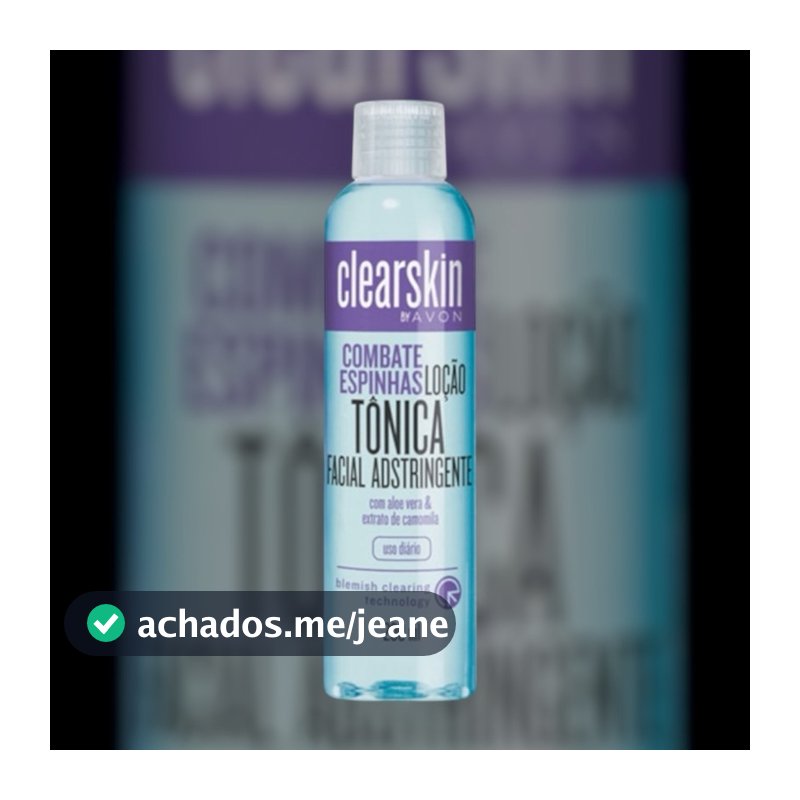 LOÇÃO TÔNICA CLEARSKIN FACIAL ADSTRINGENTE 200ML