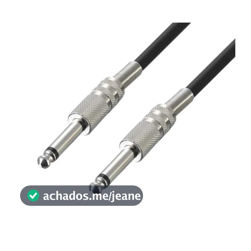 Cabo P10 1.5m 3m 5m Para Guitarra Violão Contra Baixo Teclado Amplificador
