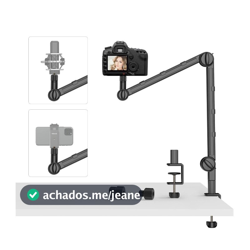 ULANZI VIJIM LS25 Suporte de Mesa para Vista Superior – Compatível com Câmera e Celular