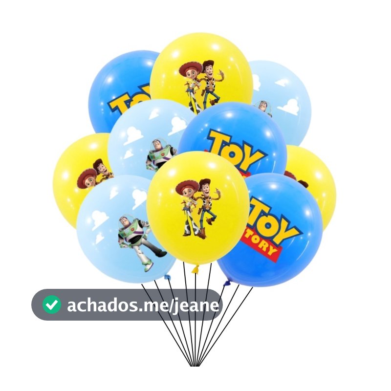10Pcs 12 Polegadas Toy Story Buzz Lightyear Balão De Látex Para Festa Temática De Aniversário Suprimentos Balões De Decoração