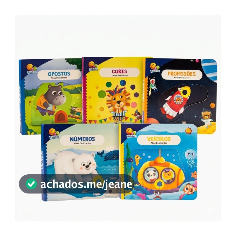 Livros Infantis Interativos Abas Deslizantes Todolivro - Capa Dura