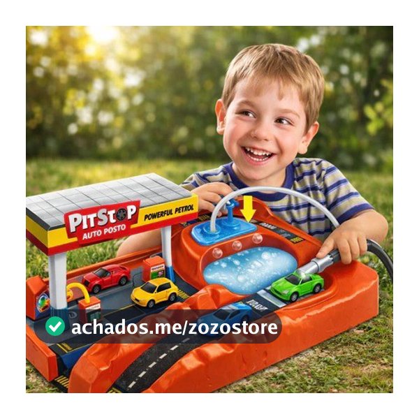 Pista Corrida Infantil Com Dois Carrinhos Miniatura Brinquedo Educativo Motor