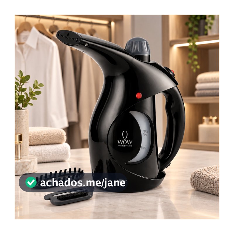 Passadeira A Vapor De Roupa Portátil Preto 127v