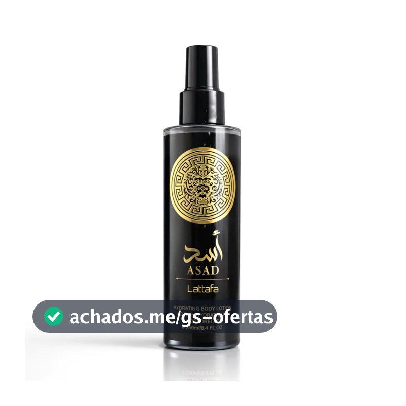 Body Splash Árabe Asad Masculino 250ml Inspirado no Asad Lattafa