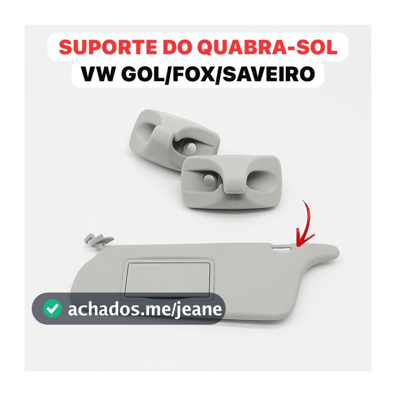 Par Suporte Quebra Sol Gol Parati Saveiro G2 Bola G3 G4 acessórios carro