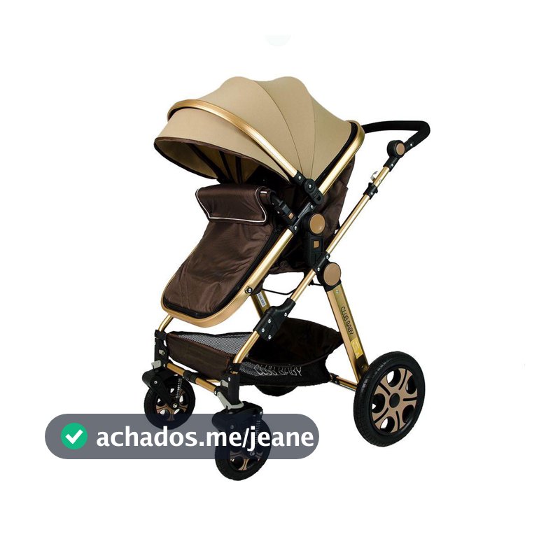 Carrinho de Bebê Luxo Club Baby C/ Alça Selo Inmetro