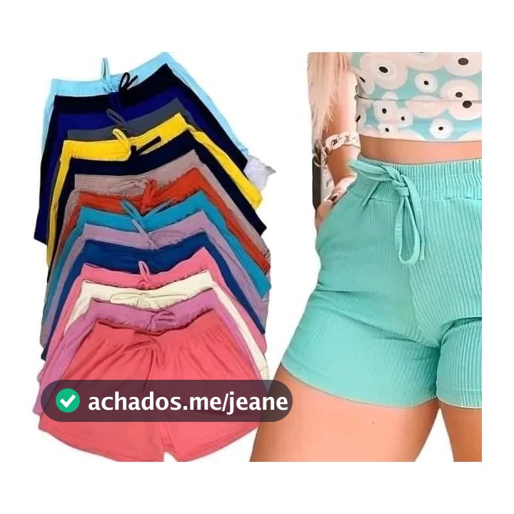 short box bermuda feminina casual malha cores variadas para academia e dia a dia