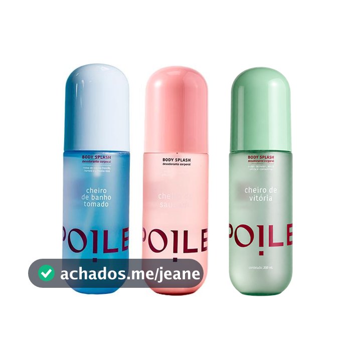 Kit 3 Body Splashes Femininos Autorais Viih Saudade Banho Tomado Vitória 200ml Spoiler
