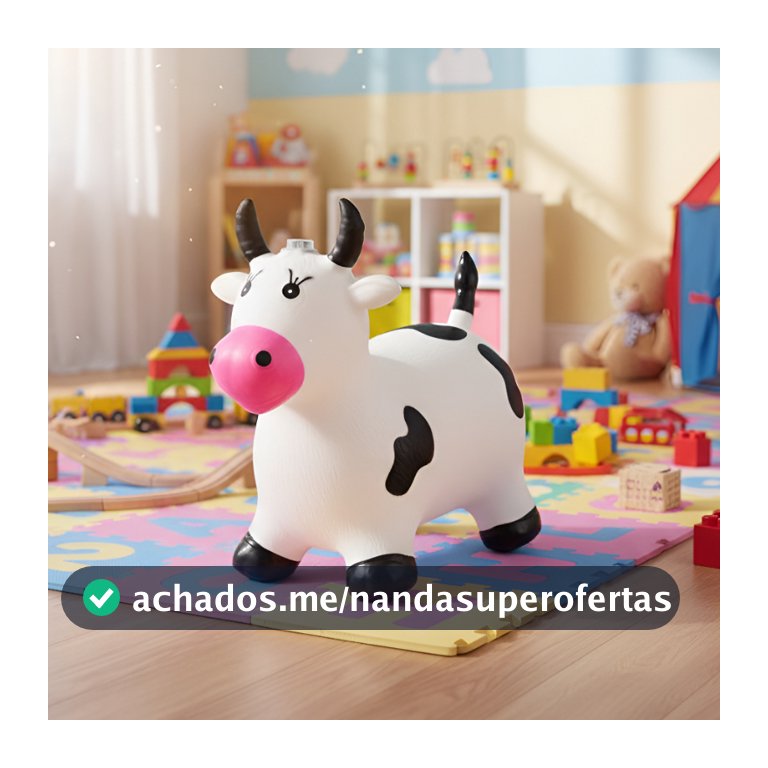 Vaquinha Upa Upa Com Som Musical Vaca Emborrachada Inflável Para Bebês Cavalinho Pocotó - Bee Toys