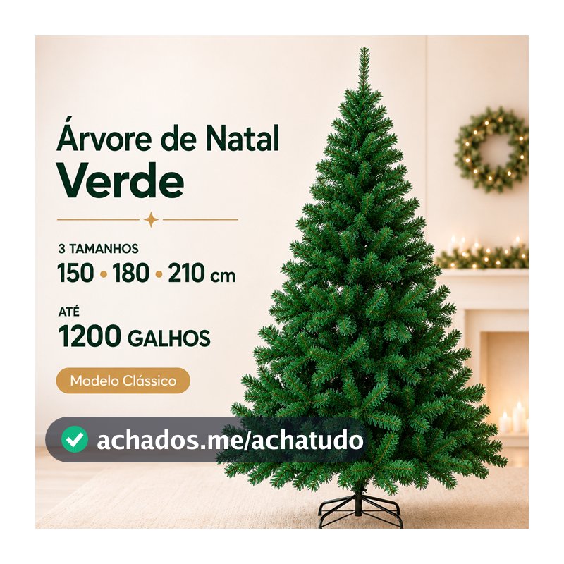 Árvore de Natal Pinheiro Verde 1,5m 1,8m 2,1m 450 800 1200 Galhos Tradicional Decoração de Natal