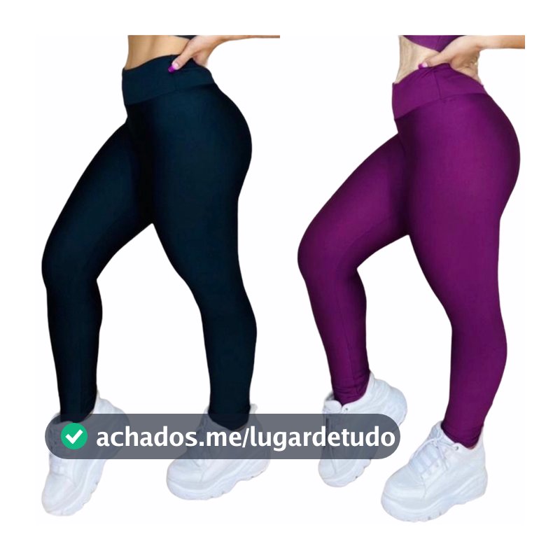 Kit 2 Calças Leg Suplex Feminina Fitness