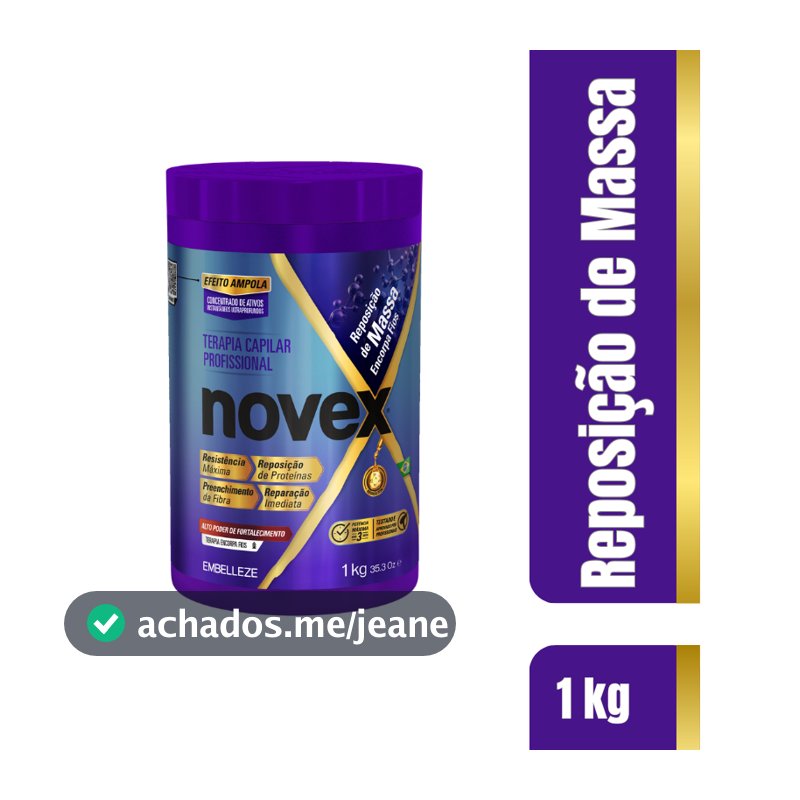 Creme de Tratamento Novex Reposição de Massa 1kg