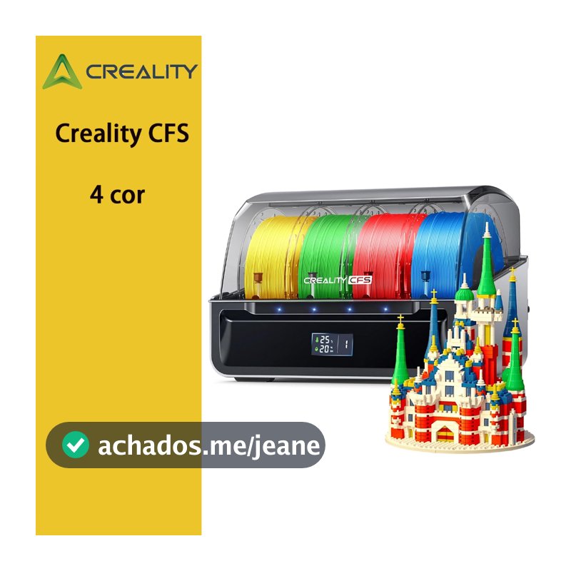 Creality CFS impressora 3d sistema multicolor Compatível K2/K2 SE/K2 Pro/K2 Plus/HI/K1C 2025