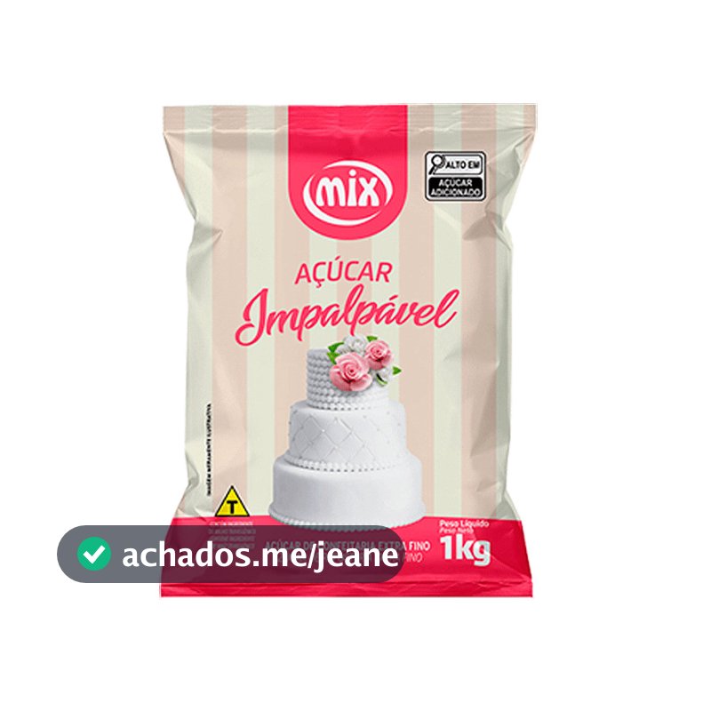 Açúcar Impalpável Extra Fino 1Kg - Mix