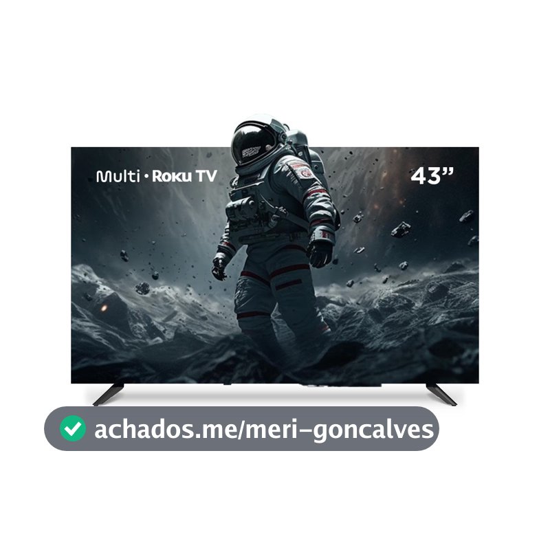 Smart TV DLED 43 FHD Multi Roku 3HDMI 2USB Wi-Fi - TL082E