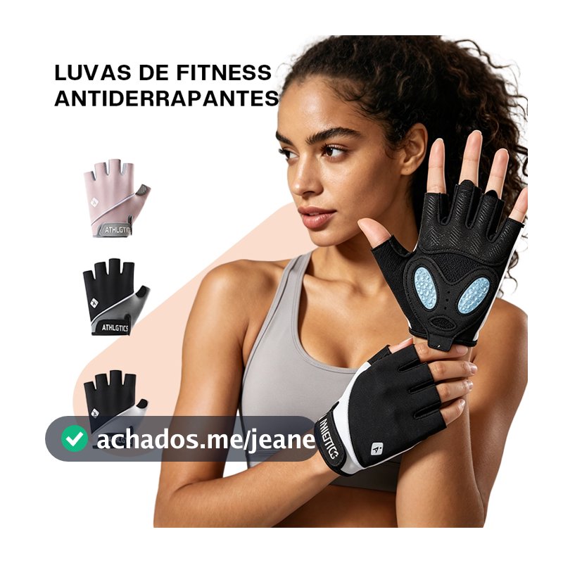 Liouty Luvas esportiva unissex de meio dedo academia Exercicios Com Munhequeira Fit Musculação ajuste