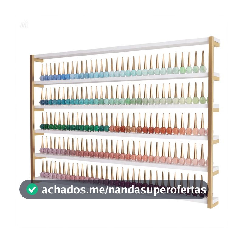Esmalteira Grande Em Metal/Metalon Para Salão Spa Manicure Pedicure Parede De Beleza Esmaltes Kit