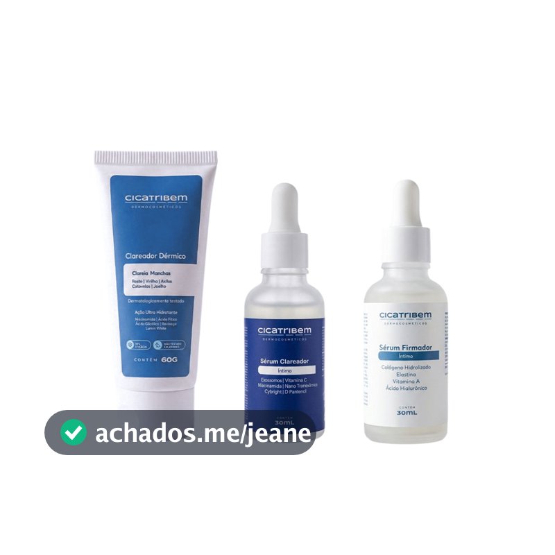 Cicatribem Clareamento Total Sérum Clareador & Clareador Dérmico 60g + Firmador Íntimo de Brinde