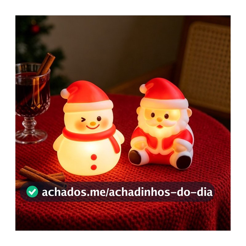 Luzes Noturnas Com Tema De Natal , Lâmpadas Recarregáveis Para Dormir Infantil