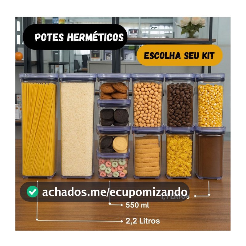 Escolha Seu Potes Herméticos para Mantimentos de Cozinha Alimentos Armário Acrílico Plástico New