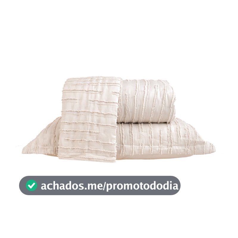 Kit Colcha Essence Tessi 3 Peças | Cobre-Leito Matelado Casal Queen King com 2 Porta-Travesseiros