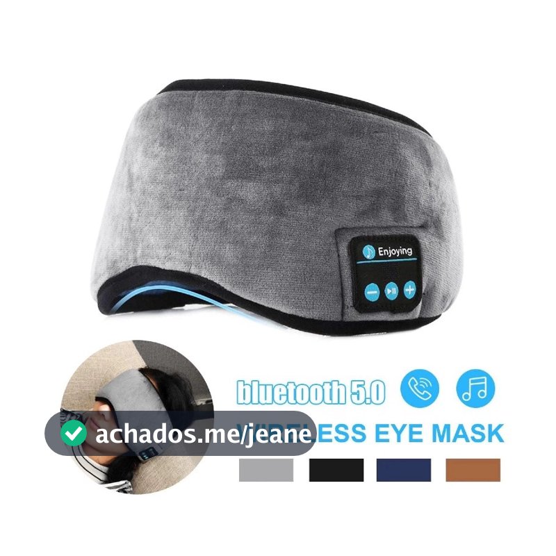 Mascara de Dormir Bluetooth Com Fone de Ouvido- Tapa Olho para Sono Tranquilo e Relaxante
