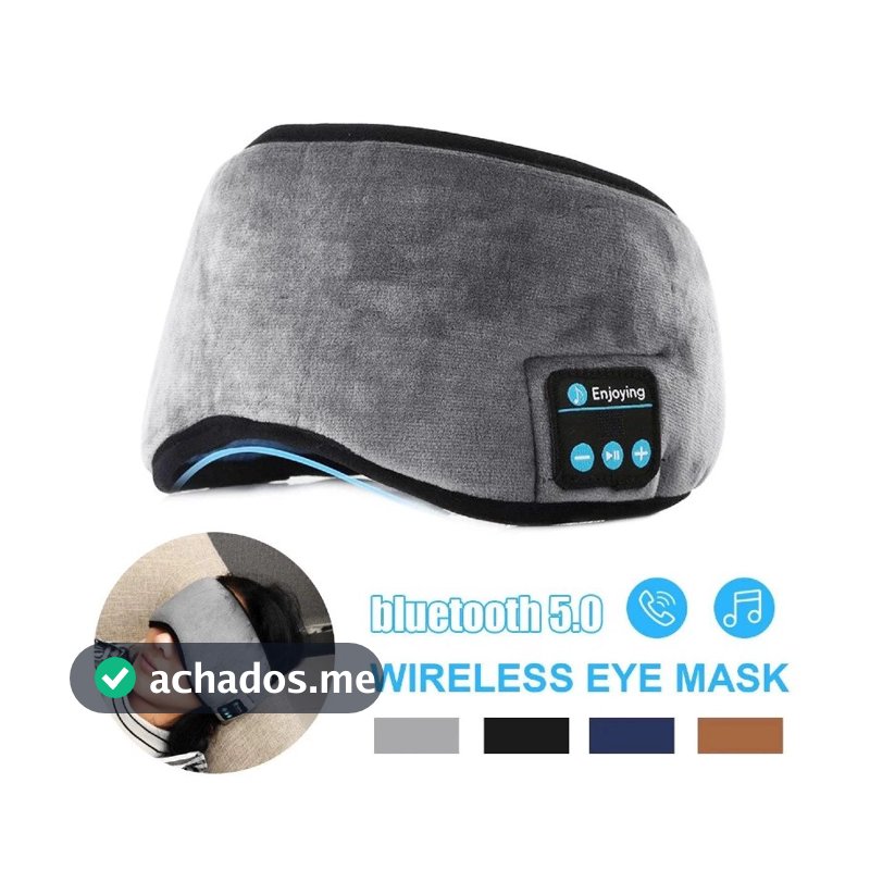 Mascara de Dormir Bluetooth Com Fone de Ouvido- Tapa Olho para Sono Tranquilo e Relaxante